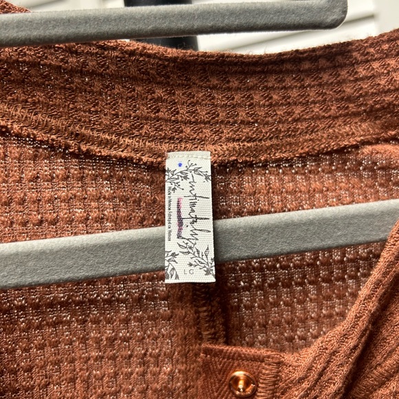 Nwot Free People going places cardi Waffle Cardigan - Picture 2 of 5